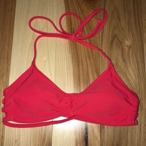 Gorgeous red Aerie bathing suit top!!